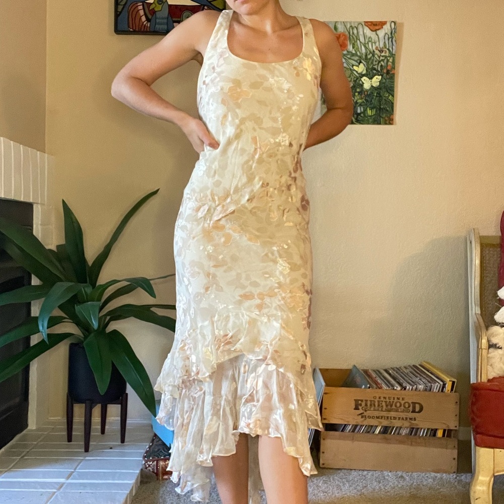 Alex Evenings- Silk Blend Formal dress with beading